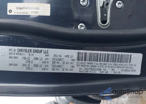 2014 Jeep Patriot Latitude from USA, damaged, VIN 1C4NJPFB2ED912696